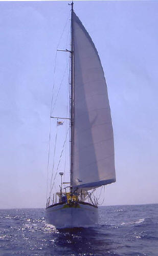 Alan Pape designed - Ebbtide steel yacht for sale